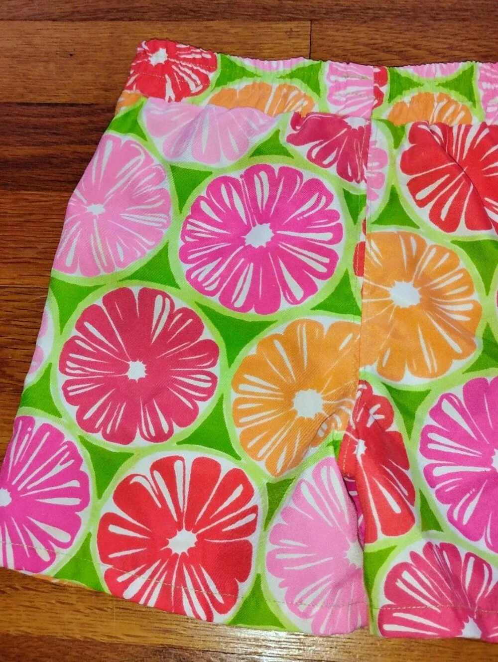 Lilly Pulitzer Boys White Label Juice Stand Swim Bottoms Trunks Size XS (2T/4T)